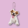 Laughing dog keychain with spearker