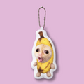 Banana cat keychain with speaker