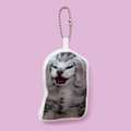 Screaming cat keychain with speaker