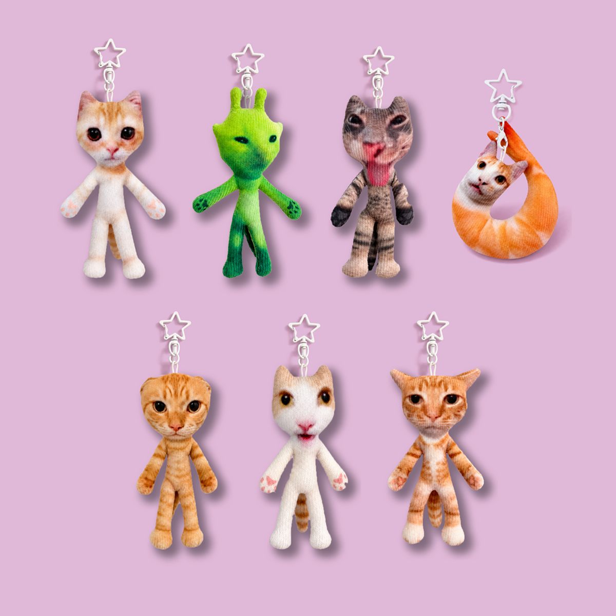 Catmeme keychian plushie