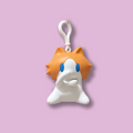 Scuba cat hand-waving keychain