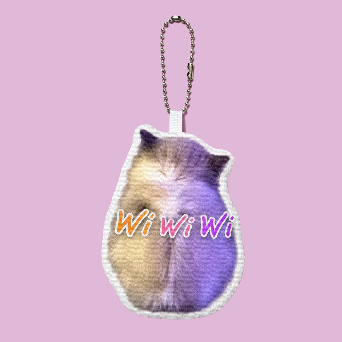 Wiwiwiwi cat keychain with speaker